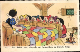 Delcampe - Photo CPA Walt Disney, Schneewittchen, Blanche Neige, Zwerge - Spielzeug & Spiele