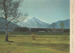 Delcampe - Schweiz Weesen Zug Auf Linie Zürich Chur Alpine Landschaft Unposted #SCB282 - Weesen