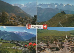 Delcampe - Suisse Verbier Paysage Alpin Architecture Villageoise #SCB252 - Verbier