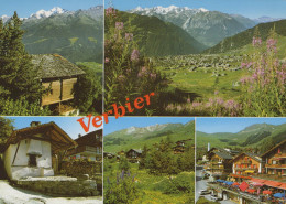 Delcampe - Suisse Verbier Station Alpine Chalets Paysages Montagne #SCB246 - Verbier