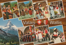 Delcampe - Schweiz Zermatt Wallis Matterhorn Trachten Volksfeste Architektur #SCB242 - Zermatt