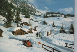 Delcampe - Schweiz Wengen Winterlandschaft Skigebiet Allmend Abgestempelt #SCB234 - Wengen
