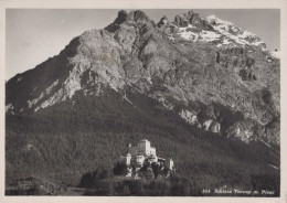 Delcampe - Schweiz Tarasp Schloss Piz Pisoc Alpenlandschaft Oblitert #SCB196 - Tarasp