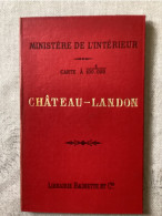 Delcampe - Carte Vicinal De CHÂTEAU-LANDON, Ministère De L’intérieur, Carte Routière, Tirage 1896 - Wegenkaarten