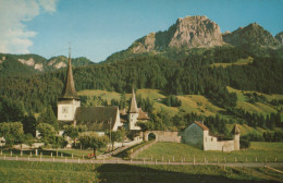 Delcampe - Suisse Rougemont Eglise St Nicolas Montagne Rübli Paysage Alpin #SCC016 - Rougemont