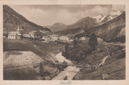Delcampe - Schweiz Saas Fee Wallis Alpenpanorama Dorfkirche Fluss Brücke Unposted #SCC021 - Saas-Fee