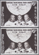 Delcampe - Belgique 1969 COB 1508. Curiosité, Scaphandres Blancs Sans Détails. Apollo 11, Alunissage, Sélénites, Lune - Europa