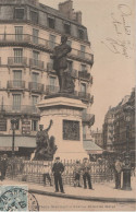 Delcampe - 75005 - PARIS - Place Maubert - Statue Etienne Dolat (colorisée) - Paris (05)