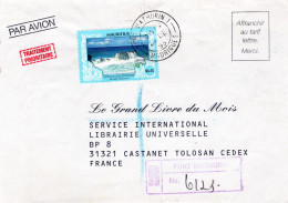 Delcampe - LETTRE PAR AVION - Ile Maurice N°764 (y&t) Port Mathurin 22 Décembre 1995 Pour Castabet - Mauritius (1968-...)