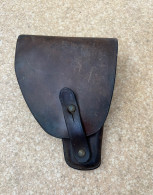 Delcampe - Étui Pour PA 7,65 Mm , Cuir Marron - Armes Neutralisées