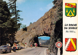 Delcampe - Carte Postale 88. La Roche Du Diable Blason  Très Beau Plan - Epinal
