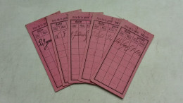 Delcampe - (Collection - Publicité - 1918) -  Lot De 5 Tickets De Pesage  " Pharmacie ????? "  à Cabourg (Rue De La Mer !!) - Werbung