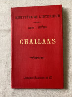 Delcampe - Carte Vicinal De CHALLANS, Ministère De L’intérieur, Carte Routière, Tirage 1890 - Wegenkaarten
