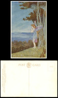 Delcampe - IR & G OUTHWAITE Old Postcard FAIRY BEAUTY Girl Elves & Fairies Enchanted Forest - Non Classés