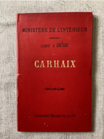 Delcampe - Carte Vicinal De CARHAIX, Ministère De L’intérieur, Carte Routière, Tirage 1904 - Wegenkaarten