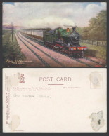 Delcampe - Flying Dutchman G.W.R. Express Locomotive Engine Train Near Slough Old Postcard - Non Classés