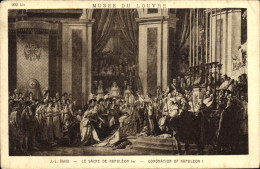 Delcampe - CPA Musee Du Louvre Le Sacre De Napoleon - Museen