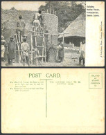 Delcampe - Sierra Leone Old Postcard Building Native House Ethnic Life Men Woman Boy Ethnic - Non Classés