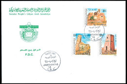 Delcampe - LIBYA 1997 Tourism Monuments Architecture Heritage (FDC) - Libyen