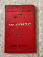 Delcampe - Carte Vicinal De CHATEAUBRIANT, Ministère De L’intérieur, Carte Routière, Tirage 1890 - Wegenkaarten