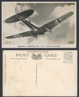 Delcampe - Germany German Heinkel HE 111 Fighter Bomber, Monoplane Aircraft Old RP Postcard - Altri & Non Classificati