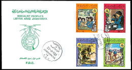 Delcampe - LIBYA 1980 Scouts Scoutisme (FDC) - Lettres & Documents