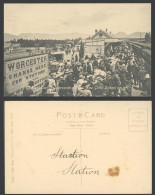 Delcampe - South Africa Old Postcard Train At Worcester Railway Station & New Girls' School - Non Classés