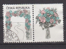 Delcampe - CZECH REPUBLIC-2022-FLOWERS - Oblitérés