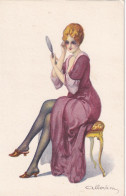 Delcampe - Art Déco  - La Femme (Illustratore Albertini) - Sonstige & Ohne Zuordnung
