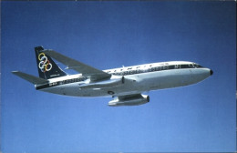 Delcampe - CPA Griechisches Passagierflugzeug, Olympic Airways, Boeing 737 200, SX BCA - Altri & Non Classificati