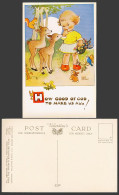 Delcampe - MABEL LUCIE ATTWELL Old Postcard How Good Of God To Make Us All! Deer Birds 5330 - Non Classés