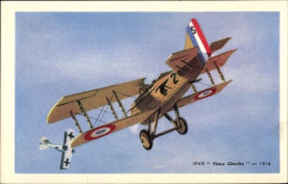 Delcampe - CPA Französisches Kampfflugzeug SPAD S.VII Vieux Charles, Jagdflugzeug, 1916 - Altri & Non Classificati