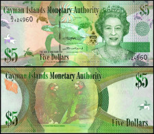Delcampe - Cayman Islands 5 Dollars Banknote, 2018, P-39c, UNC - Iles Cayman