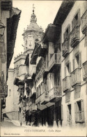 Delcampe - CPA Fuenterrabia Baskenland, Calle Mayor, Straßenpartie, Häuser, Uhrturm - Sonstige & Ohne Zuordnung