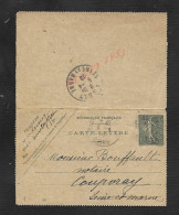 Delcampe - CARTE LETTRE IMPRIMÉ SEMEUSE DE NEUILLY 1919 À Mr LE NOTAIRE BOUFFAULT À COUPVRAY ET OB ESBLY : - 1903-60 Sower - Ligned