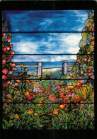 Delcampe - CPM-Vitrail Au Paysage- Art Nouveau - FAVRILE Cloisonné Au Plomb - Tiffany Studios New York 1910 - Objets D'art