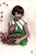 Delcampe - CPA - Fantaisie - Portrait Petite FILLE ...LOT 2 CP / Edition Période Années 30 - Abbildungen