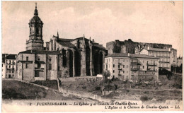Delcampe - CPA  Carte  Postale  Espagne  Fuenterrabía   La Iglesia Y El Castillo De Charles Quint  VM111084ok - Guipúzcoa (San Sebastián)