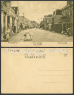 Delcampe - Curacao D.W.I. Old Postcard Calle Ancha, Broad Street Scene, Breedestraat, Women - Curaçao