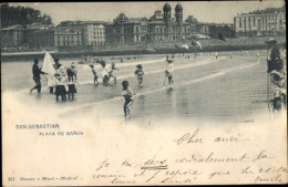 Delcampe - CPA Donostia San Sebastian Baskenland, Playa De Banos - Sonstige & Ohne Zuordnung