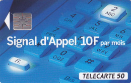 Delcampe - Telecarte Variété - F 421 - Signal D'appel  - ( Petit Declage De La Puce ) - Fehldrucke