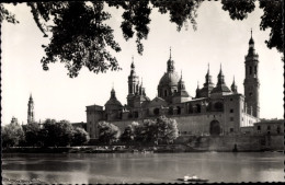 Delcampe - CPA Zaragoza Saragossa Aragonien, Templo Del Pilar Y Rio Ebro - Autres & Non Classés