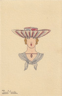 Delcampe - Art Déco - La Femme  (Illustratore  Catherine Mariotori) - Sonstige & Ohne Zuordnung