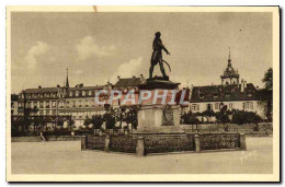 Delcampe - CPA Colmar Place Rapp Statue Du General Et Tour De La Cathedrale - Colmar
