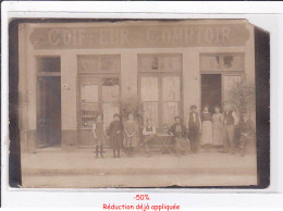 Delcampe - Carte Photo De Commerce : Coiffeur Comptoir MICHON - état - Geschäfte