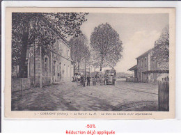 Delcampe - CORBIGNY: La Gare Du Chemin De Fer Départemental - Très Bon état - Corbigny