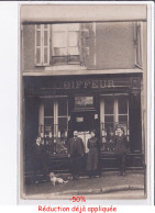 Delcampe - NEVERS : Carte Photo Du Salon De Coiffure RIBIERE - Très Bon état - Nevers