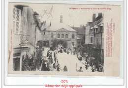 Delcampe - LORMES - Procession Le Jour De La Fête Dieu - Très Bon état - Lormes