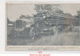 Delcampe - LORMES - Camion Saurer - Gazogène Hermitte (transport Du Bois) - Très Bon état - Lormes