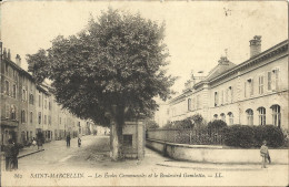 Delcampe - 7856 CPA Saint Marcellin - Les Ecoles Communales Et Le Boulevard Gambetta - Saint-Marcellin